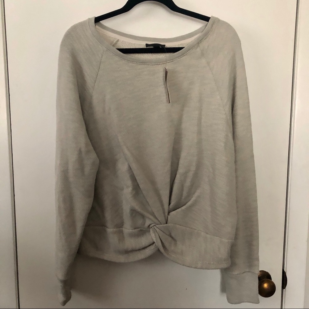 NWT J Crew Front Knotted Sweater